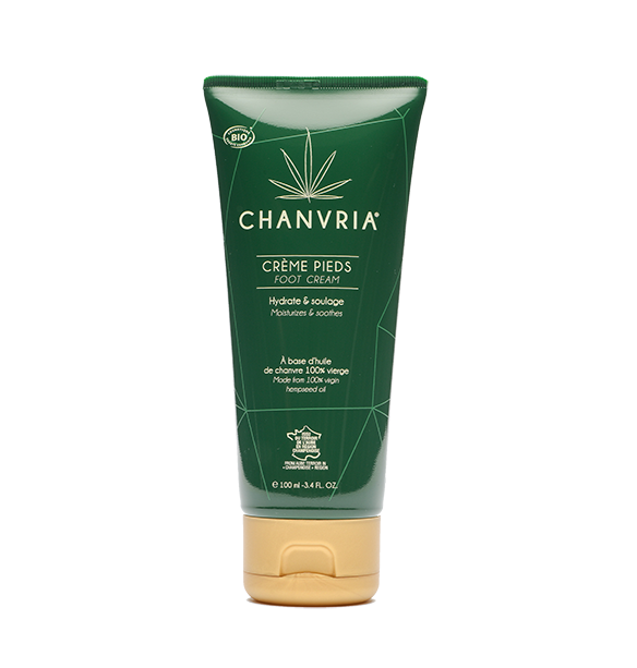 crème pieds cbd chanvria réparatrice bio