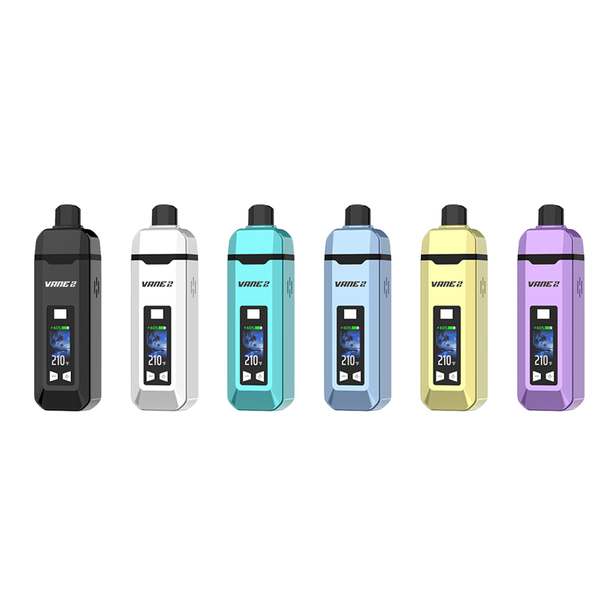 vaporisateur Vane 2 Yocan couleurs noir bleu dégradé
