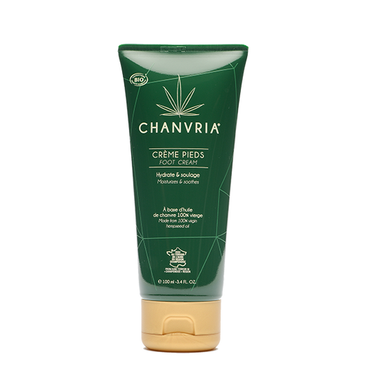 crème pieds cbd chanvria réparatrice bio