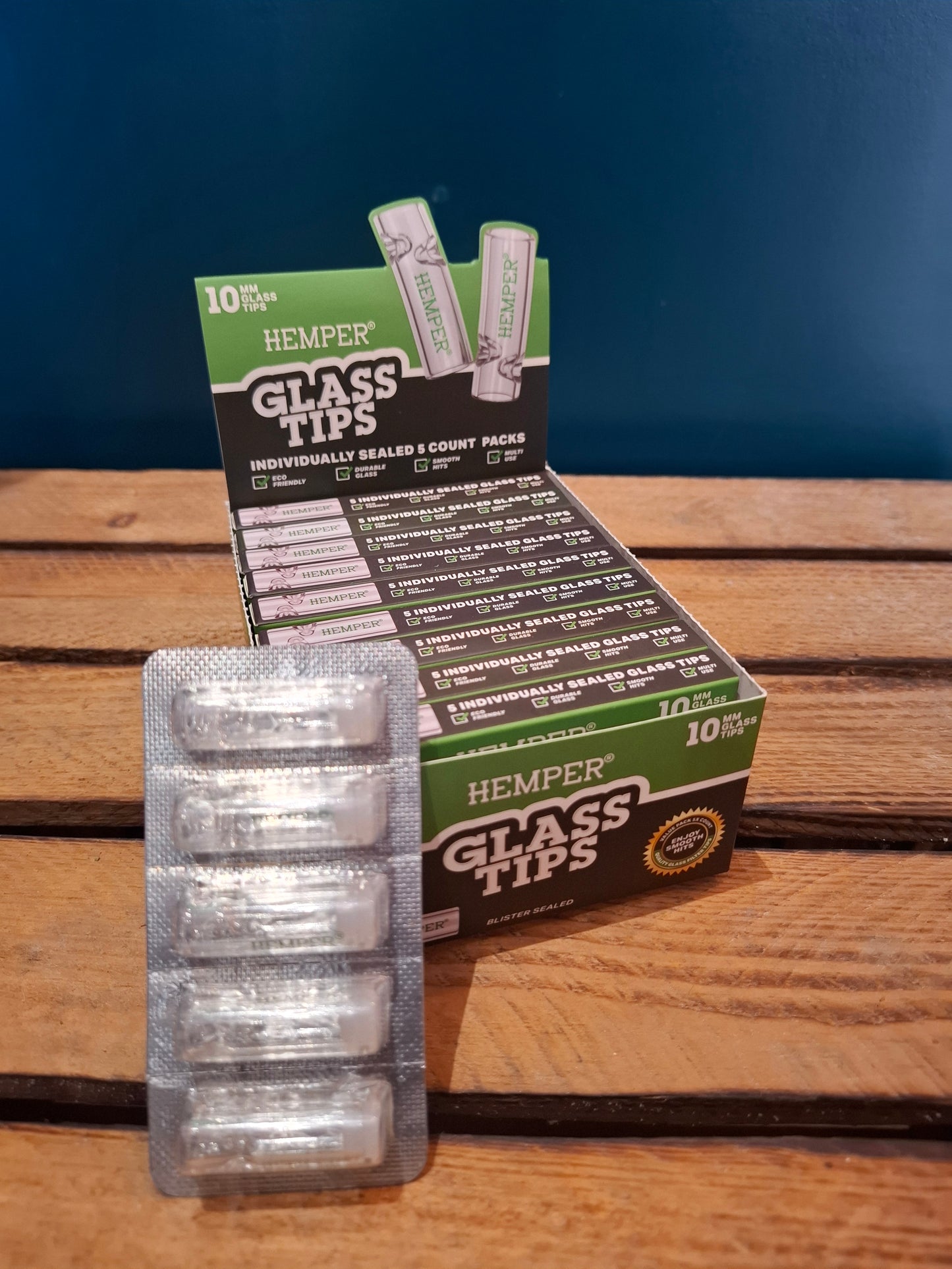 Filtre en verre CBD 10x30 mm réutilisable