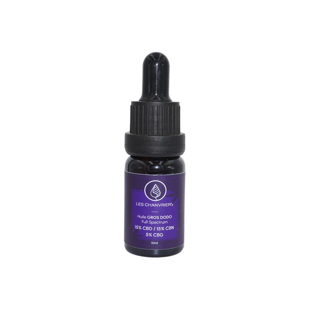 Huile CBD 15% + CBN 15% + 5% CBG- Spécial GRODODO