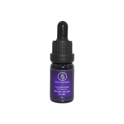 Huile CBD 15% + CBN 15% + 5% CBG- Spécial GRODODO