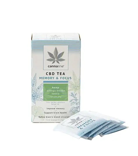Infusion bio au chanvre Focus avec ginkgo biloba et verveine