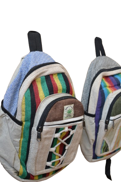 Sac à dos multicolore avec plusieurs compartiments - Les Chanvriers